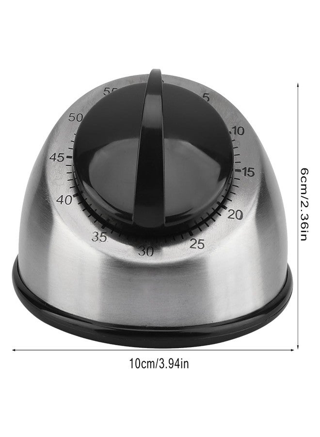 lvifloae 60 Minute Wind Up Timer Stainless Steel Kitchen Countdown Timer for Home Baking Cooking Oven Countdown Wind Up Alarm Clock Home Tools - Image 3